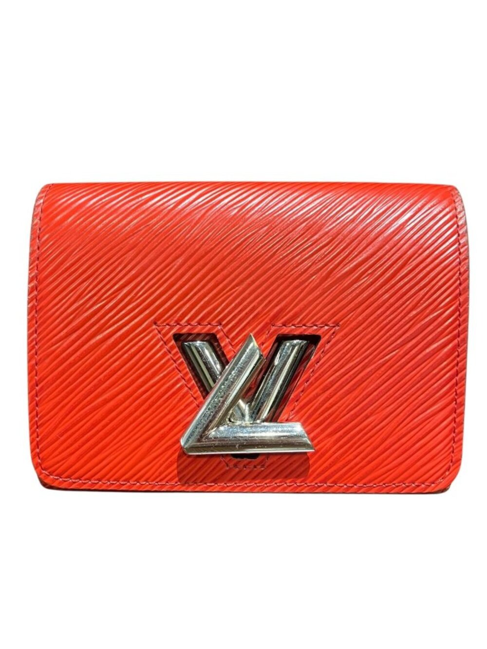 Louis Vuitton Portefeuille Twisted Compact Epi Bifold Wallet Leather